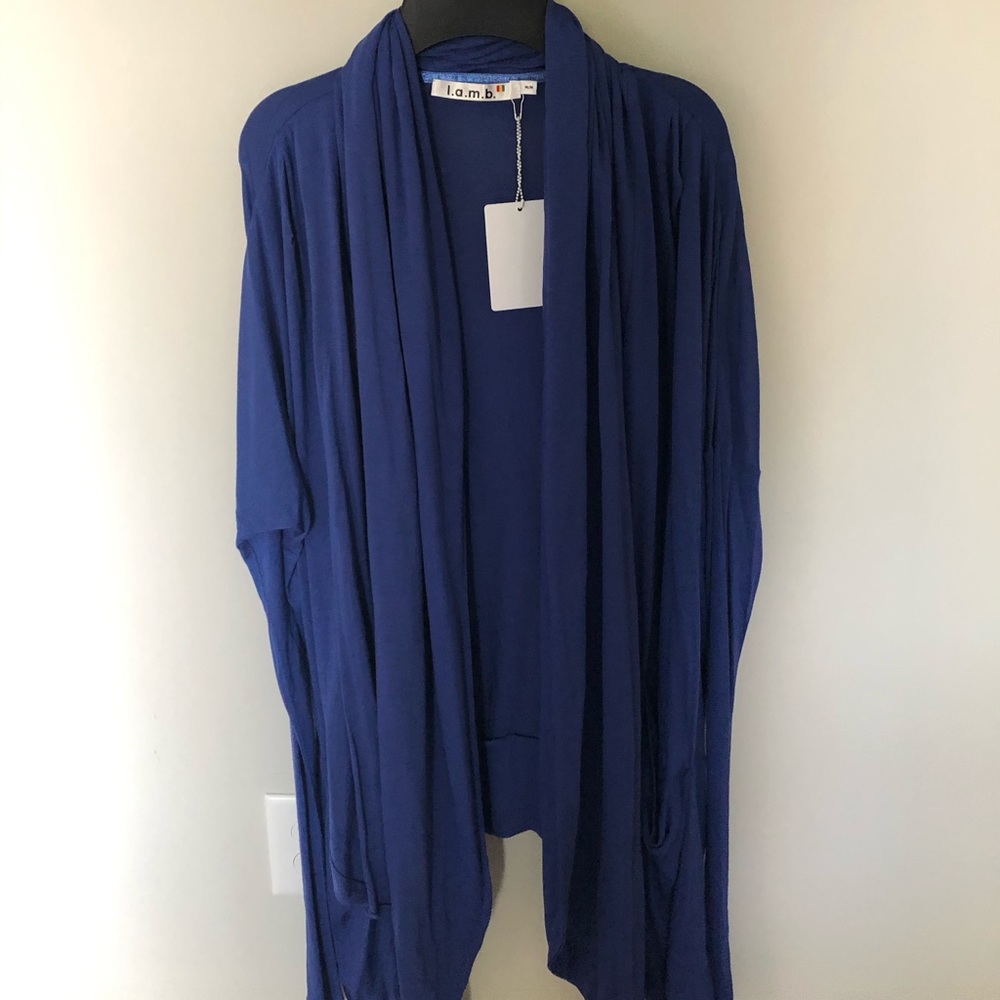 L.a.m.b. Blue shawl/sweater